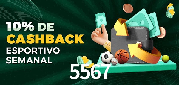 10% de bônus de cashback na 5567